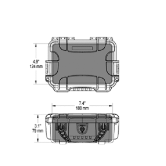 Nanuk 903 Blauw met Plukschuim