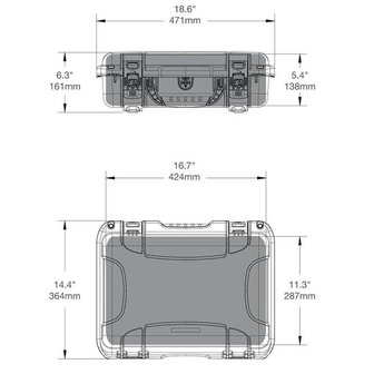 Nanuk 923 Graphite Leeg