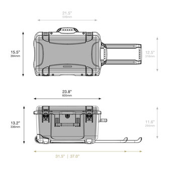 Nanuk 938 Zwart Leeg