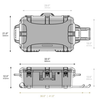 Nanuk 963 Zwart Leeg