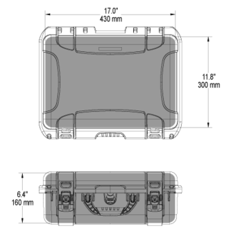 Nanuk 925 Zwart 4UP Pistool