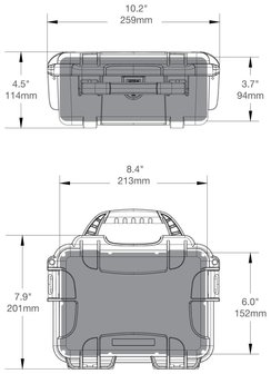 Nanuk 904 Graphite Leeg