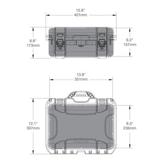 Nanuk 915 Zwart Leeg