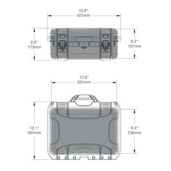 Nanuk 915 Blauw met Vakverdelers