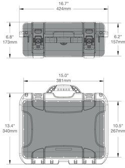 Nanuk 920 Graphite Leeg