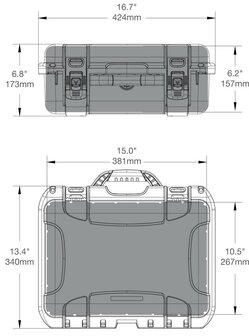 Nanuk 920 Graphite voor Sony A7R, A7S en A9