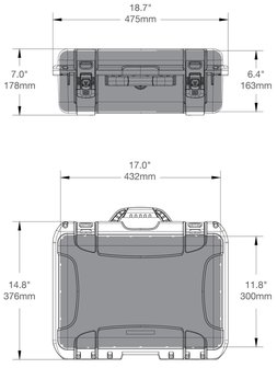 Nanuk 925 Oranje met Plukschuim