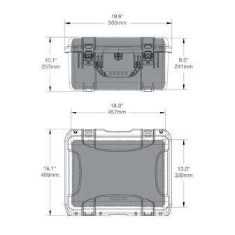 Nanuk 933 Graphite Leeg