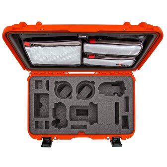 Nanuk 935 Oranje DSLR met Lid Organizer