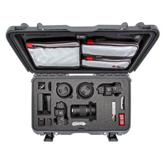 Nanuk 935 Graphite DSLR met Lid Organizer