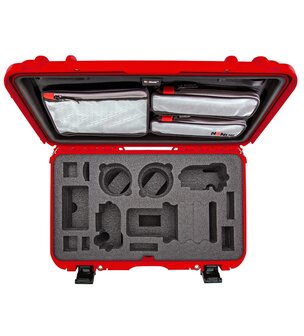 Nanuk 935 Rood DSLR met Lid Organizer