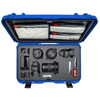 Nanuk 935 Blauw DSLR met Lid Organizer