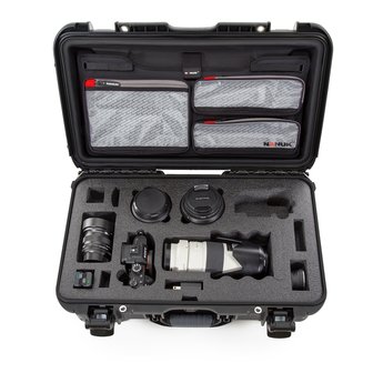 Nanuk 935 Zwart voor Sony A7R, A7S en A9 met Lid Organizer