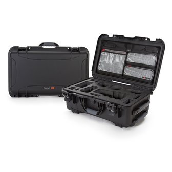 Nanuk 935 Zwart voor Sony A7R, A7S en A9 met Lid Organizer