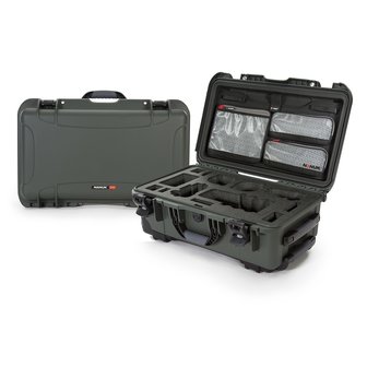 Nanuk 935 Olive voor Sony A7R, A7S en A9 met Lid Organizer