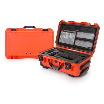 Nanuk 935 Oranje voor Sony A7R, A7S en A9 met Lid Organizer