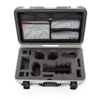 Nanuk 935 Zilver voor Sony A7R, A7S en A9 met Lid Organizer