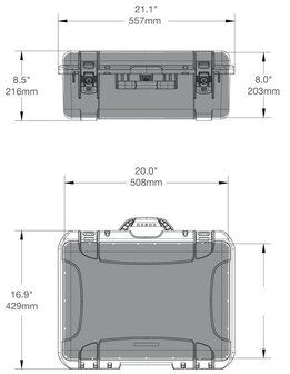 Nanuk 940 Graphite Leeg