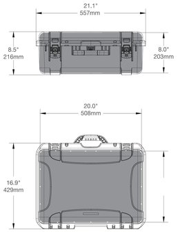 Nanuk 940 Zilver met Plukschuim