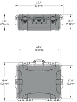 Nanuk 945 Graphite Leeg