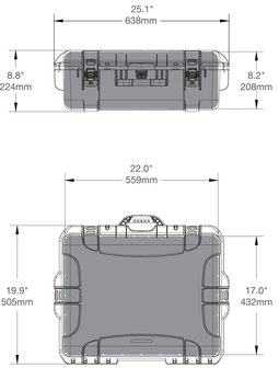 Nanuk 945 Graphite met Plukschuim