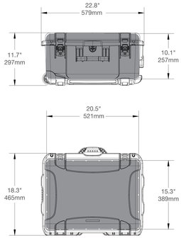 Nanuk 950 Graphite Leeg