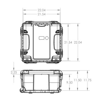 Nanuk 968 Schwarz Leer