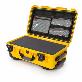 Nanuk 935 Geel met Plukschuim en Lid Organizer