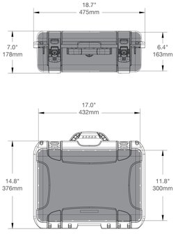 Nanuk 925 Oranje DJI Mavic 2 Pro | Zoom + Smart Controler