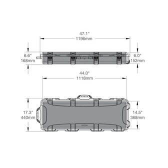 Nanuk 990 Zwart voor ijsvishengels