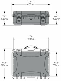 Nanuk 925 Oranje voor DJI Avata, Goggles and Fly More Combo