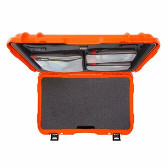 Nanuk 938 Oranje 6 Up Pistool koffer met Lid Organizer 