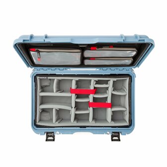 Nanuk 935 Pro Photo Kit Koffer Cyan 28.5 liter Lichtgewicht NK-7 hars Waterbestendig IP67
