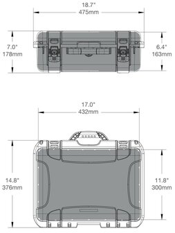 Nanuk 925 DJI Mavic 4 Pro Creator Combo Koffer Oranje Lichtgewicht NK-7 Hars Waterbestendig IP67