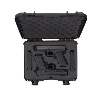 Nanuk 910 2UP Glock Pistool Koffer Lichtbruin Waterbestendig IP67 363x282x120 mm
