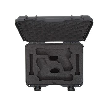 Nanuk 910 2UP Glock Pistool Koffer Graphite Waterbestendig IP67 363 x 282 x 120 mm