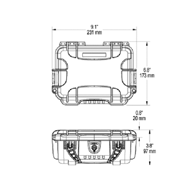 Nanuk 903 Graphite met Plukschuim