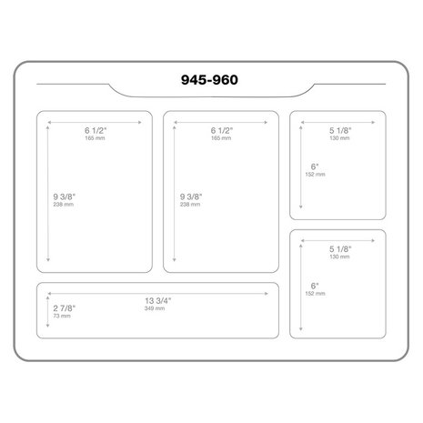 Nanuk Lid Organizer voor de Nanuk 945