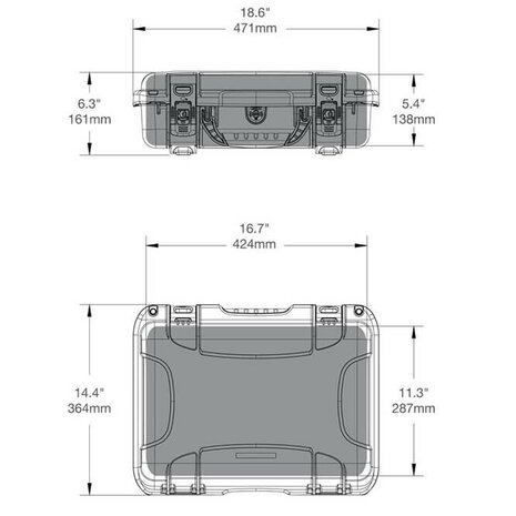 Nanuk 923 Graphite Leeg