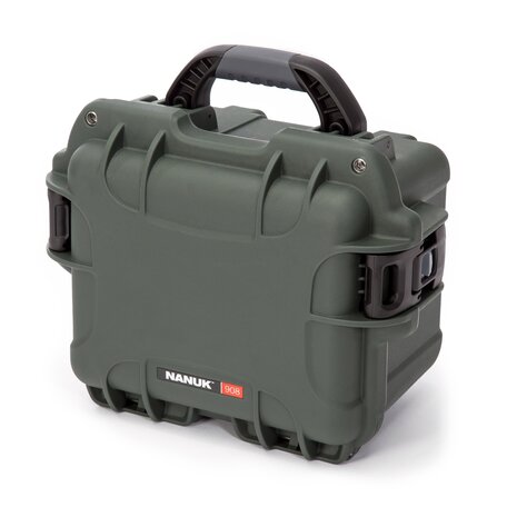 Nanuk 908 Olive met Plukschuim