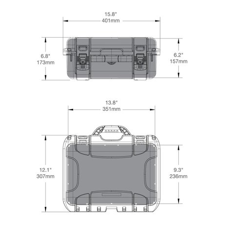 Nanuk 915 Zwart Leeg