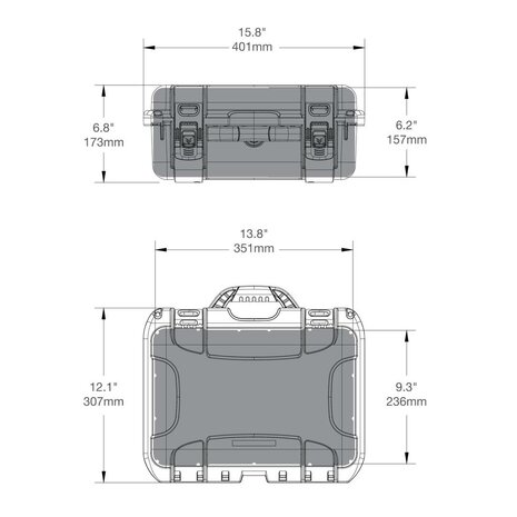 Nanuk 915 Geel met Vakverdelers