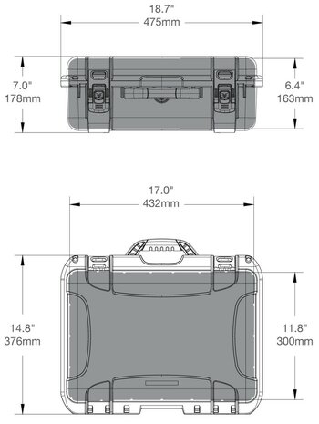 Nanuk 925 Graphite Leeg