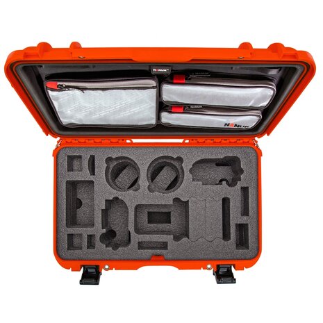 Nanuk 935 Oranje DSLR met Lid Organizer