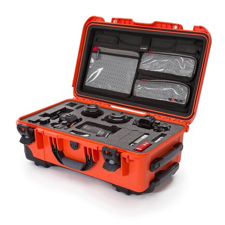 Nanuk 935 Oranje DSLR met Lid Organizer