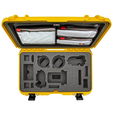 Nanuk 935 Geel DSLR met Lid Organizer