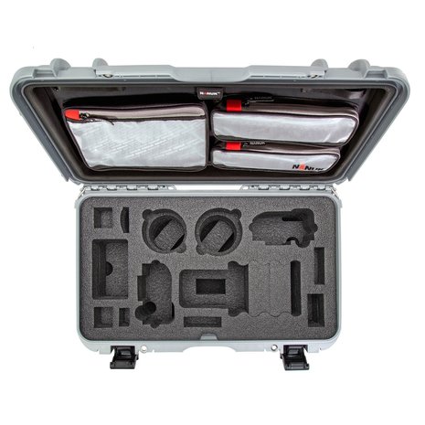 Nanuk 935 Zilver DSLR met Lid Organizer