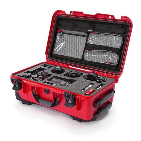 Nanuk 935 Rood DSLR met Lid Organizer