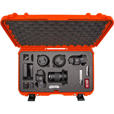 Nanuk 935 Oranje DSLR met Foam