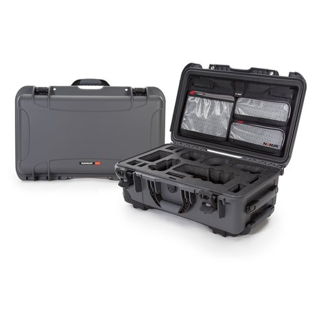 Nanuk 935 Graphite voor Sony A7R, A7S en A9 met Lid Organizer